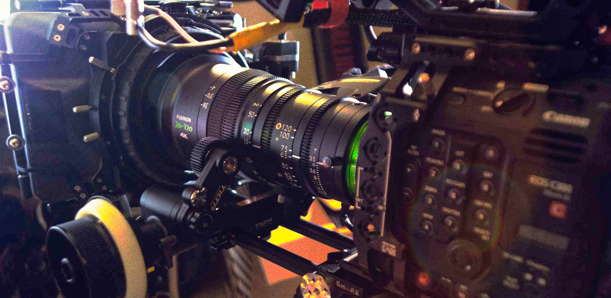 C300 mk3 1st AC fujinon 20-120 follow focus matter box